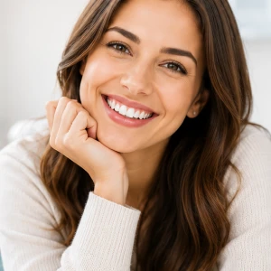 Patient smiling after cosmetic dentistry in Discovery Bay